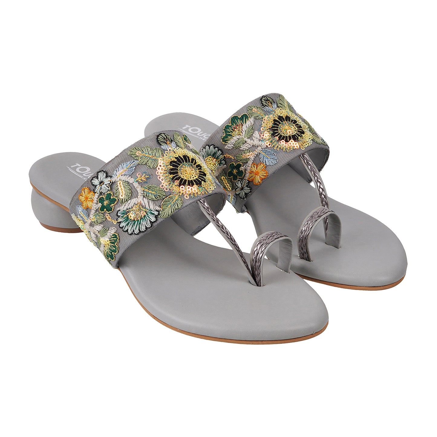 Latest Embroidered Slip On Ethnic Women Sandals